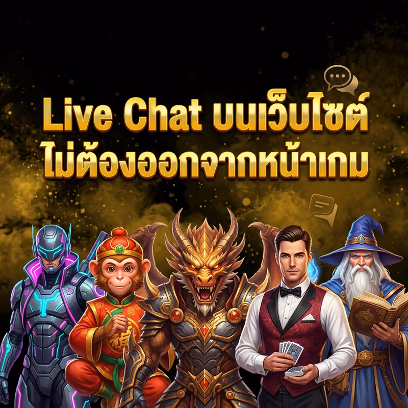 Live Chat บนเว็บไซต์ ไม่ต้องออกจากหน้าเกม