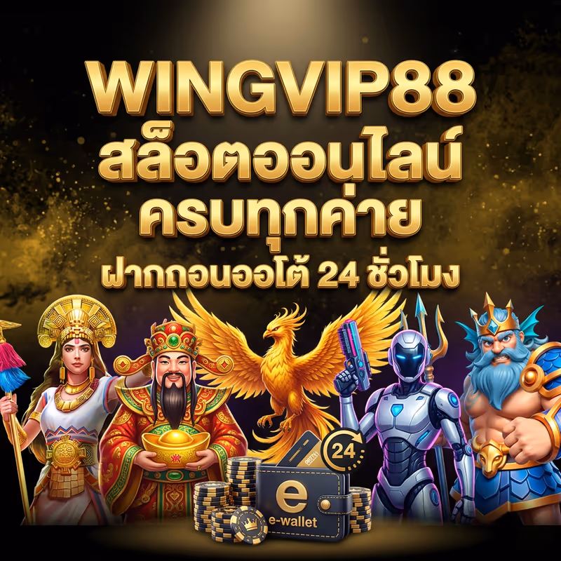 WINGVIP88 สล็อตออนไลน์ ครบทุกค่าย ฝากถอนออโต้ 24 ชั่วโมง