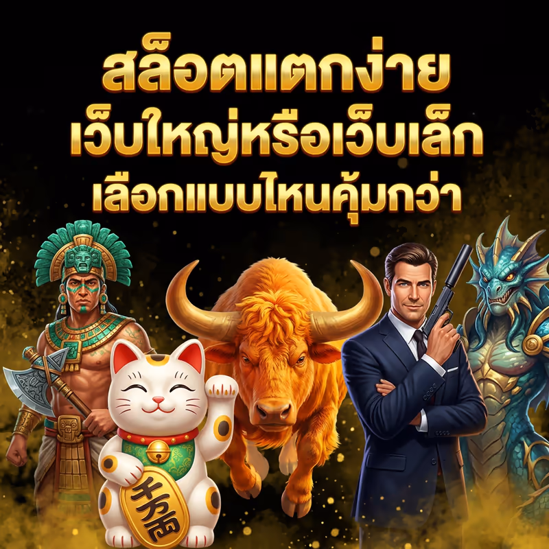 สล็อตแตกง่าย เว็บใหญ่หรือเว็บเล็ก เลือกแบบไหนคุ้มกว่า