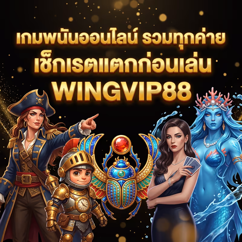 เกมพนันออนไลน์ รวมทุกค่าย เช็กเรตแตกก่อนเล่น WINGVIP88